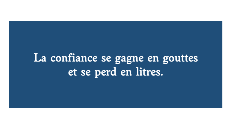 La Confiance Se Gagne En Gouttes Et Se Perd En Litres Les Ans De La Loi Agp